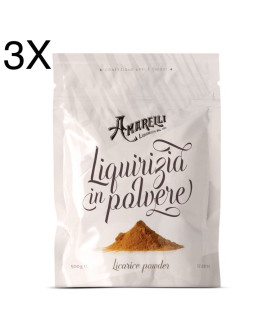 (3 PACKS X 500g) Amarelli - Liquorice Powder 