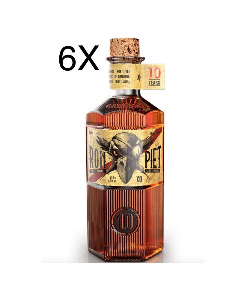 (3 BOTTIGLIE) Ron Piet - XO - Rum 10 Anni - 50cl