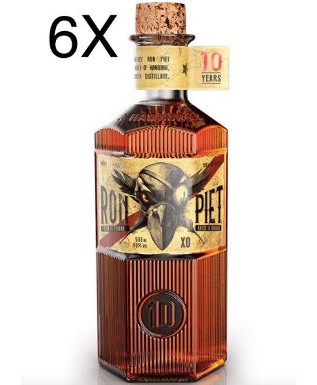(3 BOTTLES) Ron Piet - XO - Rum Aged 10 Years - 50cl (3 BOTTLES) Ron Piet - XO - Rum Aged 10 Years - 50cl