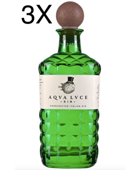 (3 BOTTIGLIE) Aqua Luce - Handcrafted Italian Gin - 70cl