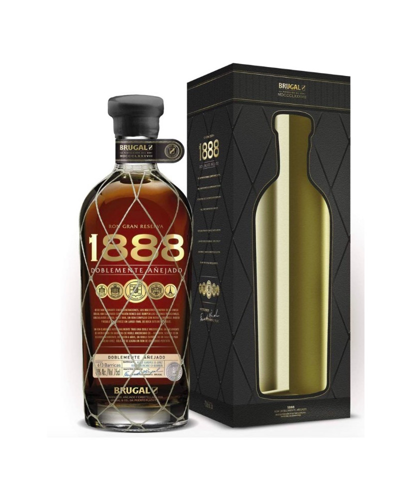 Shop online Rum Brugal 1888 Doblemente Anejato Gran Reserva. Dominican rum online shop at the best price.