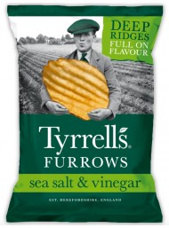 Tyrrells - Chips "Rustiche" Furrows Sea Salted & Vinegar - 150g