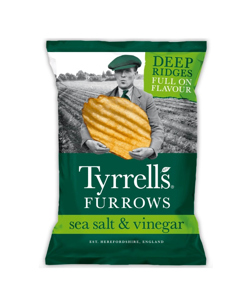 Tyrrells - Chips "Rustiche" Furrows Sea Salted & Vinegar - 150g