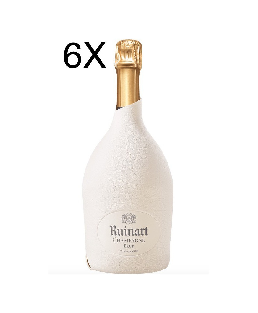 (6 BOTTLES) Ruinart - Brut - "R" de Ruinart - Second Skin - 75cl