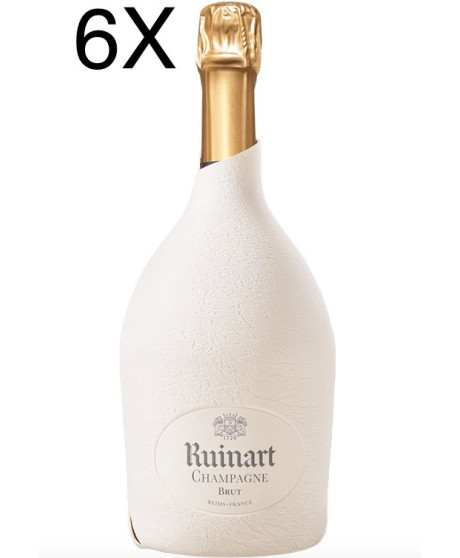 (6 BOTTLES) Ruinart - Brut - "R" de Ruinart - Second Skin - 75cl