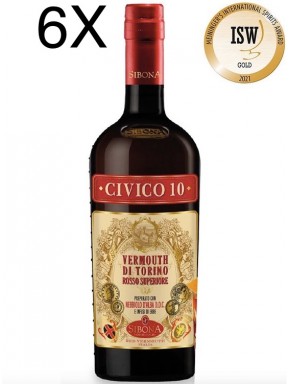 (3 BOTTIGLIE) Sibona - Civico 10 - Vermouth di Tornino - Rosso Superiore - 70cl