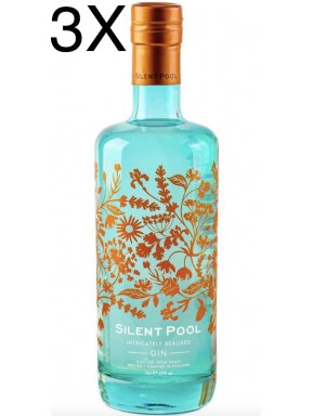 (3 BOTTLES) Silent Pool - Intricately Realised Gin - 70cl