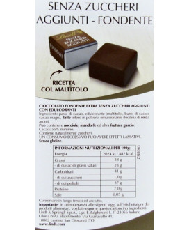 Vendita online cioccolatini fondenti Lindt e Sprüngli senza zucchero a €30.00 al Kg. Shop on-line cioccolatino fondente Lindt se