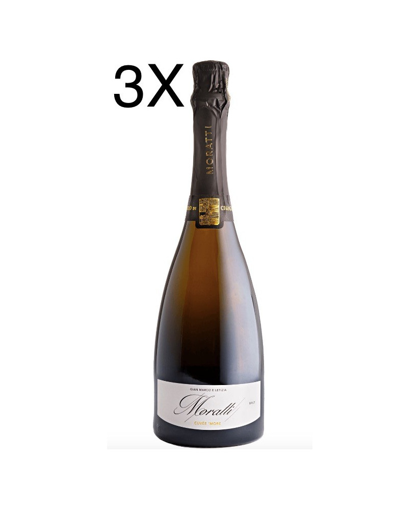 Castello di Cigognola - Cuvee 'More Brut - Gian Marco e Letizia Moratti - Blanc de Noir - Oltrepo' Pavese DOCG - 75cl