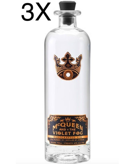 (3 BOTTLES) Mcqueen And The Violet Fog Gin - Wiz Khalifa Gin - 70cl