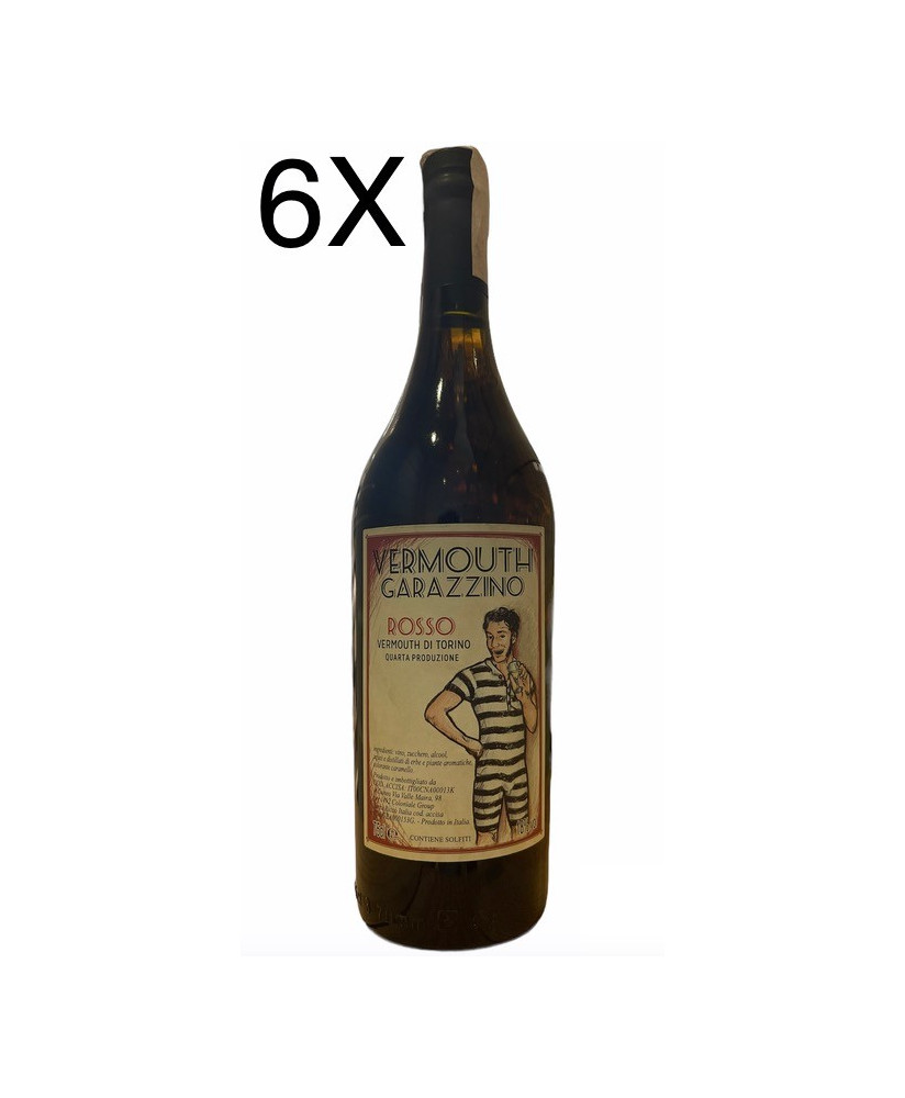 (6 BOTTLES) Garazzino - Vermouth Rosso - Torino - 70cl