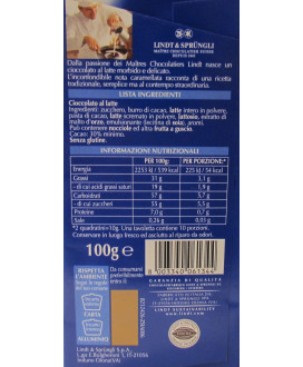 Vendita online tavolette di cioccolato Lindt & Sprüngli classica al latte, ricetta originale. Shop on line tavolette di cioccola