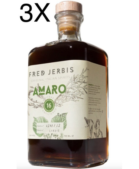 (3 BOTTLES) Fred Jerbis - Amaro 16 - 70cl