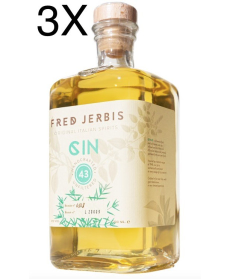 (3 BOTTLES) Fred Jerbis - Gin 43 - 70cl