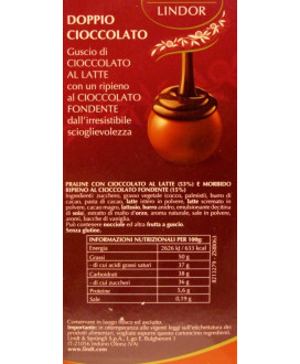 Lindt - Lindor - Doppio Cioccolato - 100g - NEW