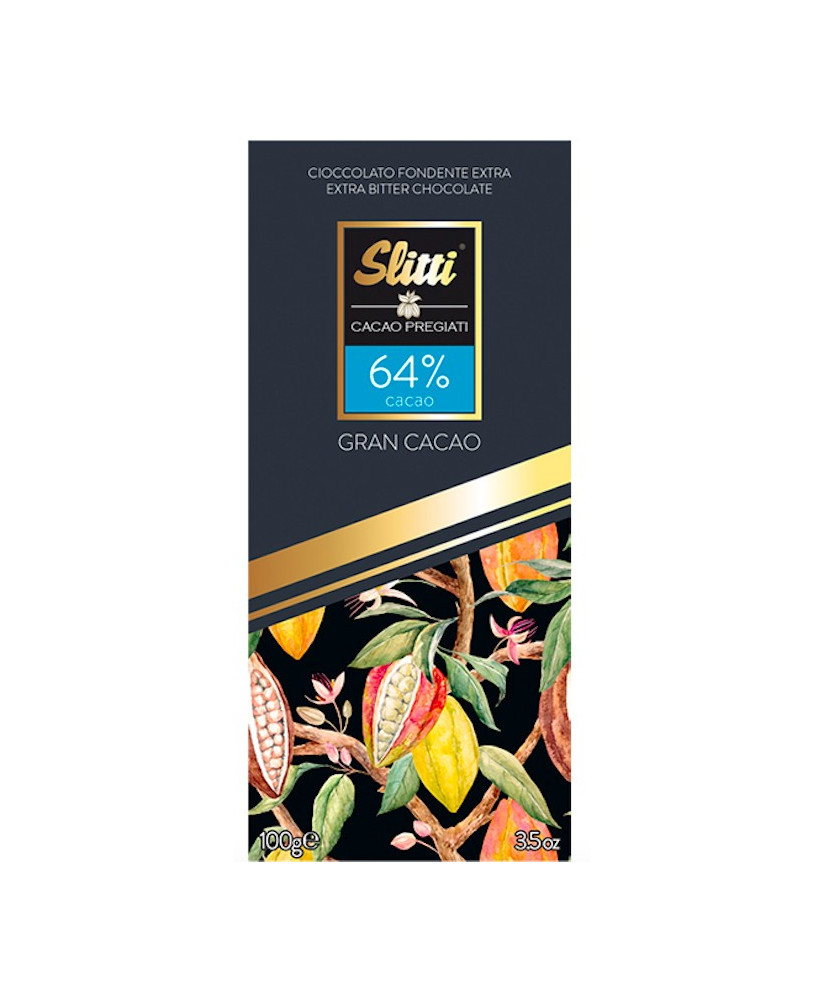 Vendita online Cioccolato Slitti Fondente Extra 60% di cacao Gran Cacao. Shop on line tavolette Slitti