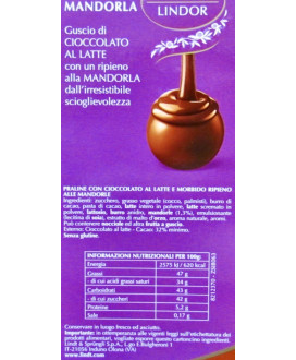 Vendita online cioccolatini Lindor viola alla Mandorla, Lindt & Sprüngli a €32,00 al Kg. Shop on-line cioccolatini Lindor alle m