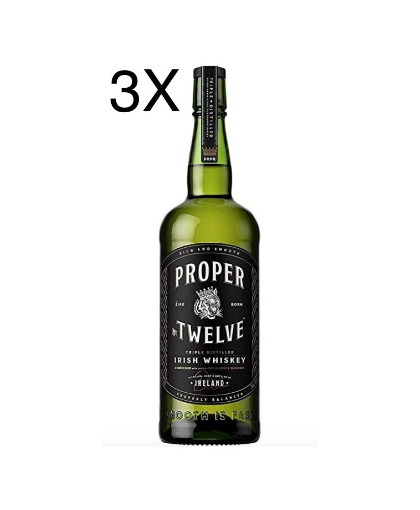 Proper Twelve - Triple Distilled Irish Whiskey - Conor McGregor Founder - 100cl - 1 Litro