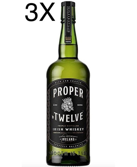 Proper Twelve - Triple Distilled Irish Whiskey - Conor McGregor Founder - 100cl - 1 Litro Proper Twelve - Triple Distilled Irish Whiskey - Conor McGregor Founder - 100cl - 1 Litro