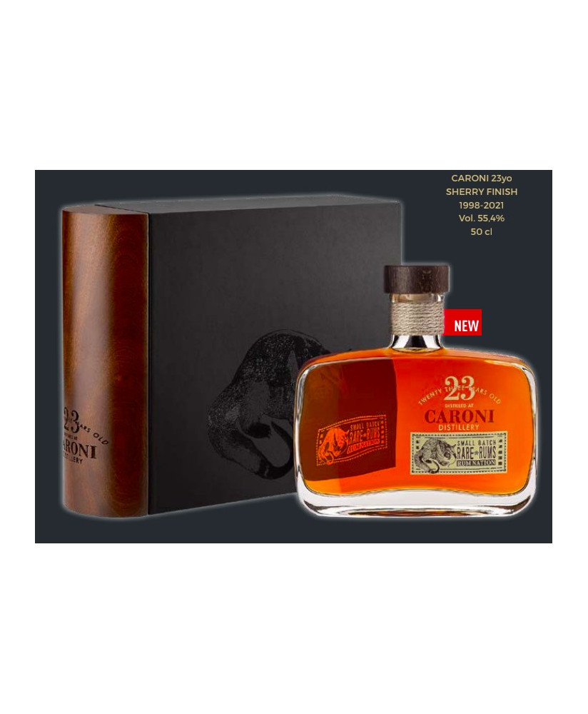 Rum Caroni 1998 - 23 years - Islay Cask Decanter - aged in whiskey barrels - Shop online Rum Caroni price