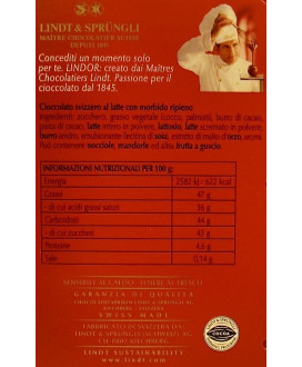 Vendita online tavolette di cioccolato Lindt & Sprüngli Lindor rossa al latte. Shop on line tavolette di cioccolato Lindt Lindor
