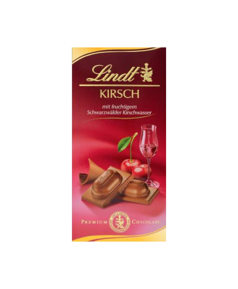 Vendita tavolette di cioccolato Lindt alcoliche al Kirsh.  