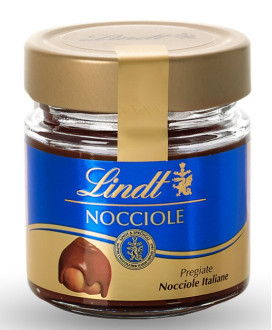 Vendita online crema spalmabile di nocciole Lindt e Sprungli da spalmare sul pane o da gustare con il cucchiaino. Shop on line c
