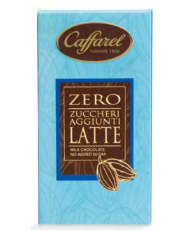 Vendita online tavolette di cioccolato Caffarel al latte senza zucchero - 100g. Shop on line barrette di cioccolata
