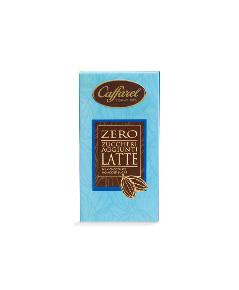 Vendita online tavolette di cioccolato Caffarel al latte senza zucchero - 100g. Shop on line barrette di cioccolata
