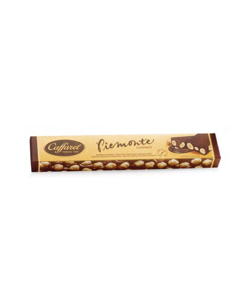 Vendita online tavolette di cioccolato Caffarel di Torino, linea Piemonte, cioccolato Gianduja con nocciole intere - 200g. Shop