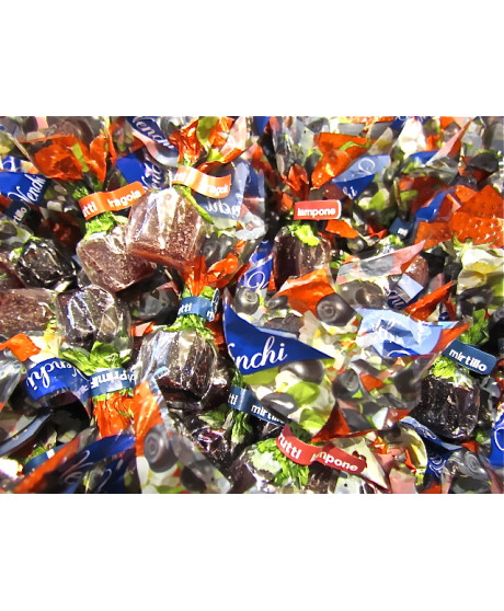 Vendita online caramelle di gelatina Venchi Primi Frutti ai gusti di fragola, lampone e mirtillo. Shop on line gelee alla frutta