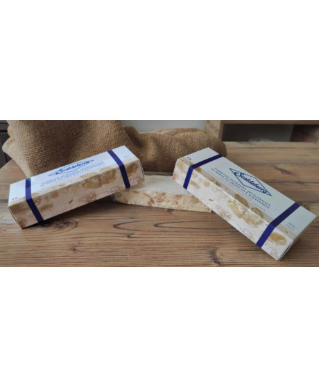 Scaldaferro - Torrone morbido artigianale al miele e mandorle - 195g Scaldaferro - Torrone morbido artigianale al miele e mandorle - 195g