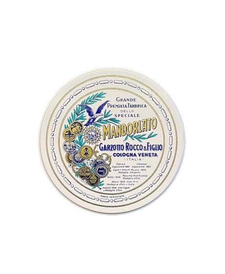 Garzotto - Crumbly Almonds Nougat - Cologna Veneta - Round Tin - 180g