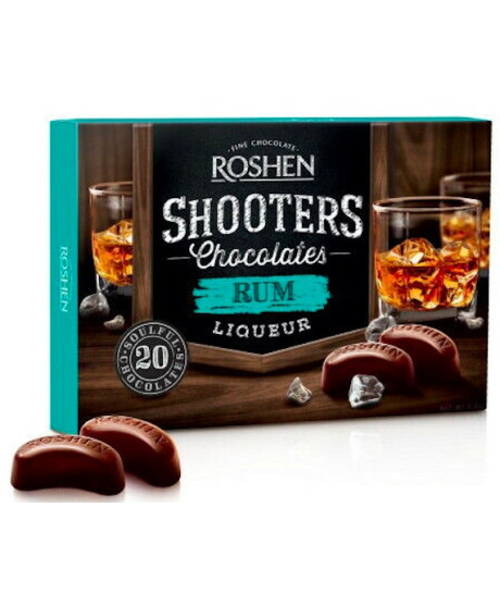 Roshen - Shooters Chocolate - Rum Liquor - 150g Roshen - Shooters Chocolate - Rum Liquor - 150g