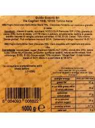 Guido Gobino - Foglio Nocciolato Fondente  75% e granella di Cacao - 1000g.