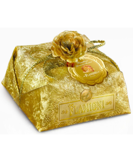 Flamigni - Panettone Glassato con Mandorle - 1000g - Manolinea Oro