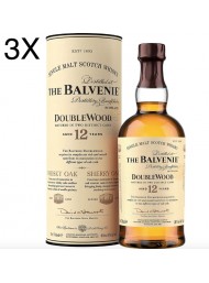 (3 BOTTLES) Balvenie - Scotland Single Malt Whisky - Doublewood - 12 years - 70cl