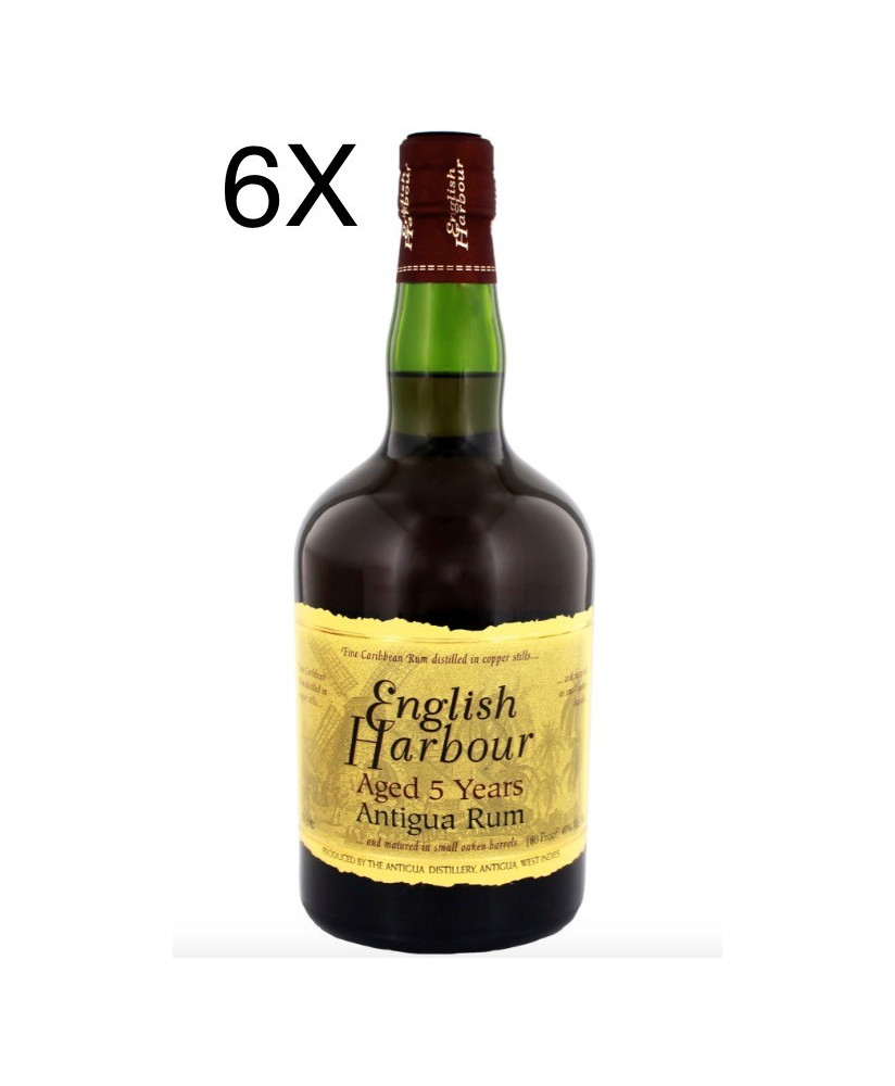 (3 BOTTLES) English Harbour - Antigua Rum - 5 Years Old - 70cl