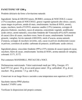 Rinaldini -  Panettone VIP - Very Irresistible Panettone - 1000g