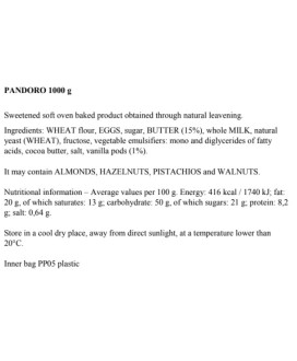 Rinaldini -  Panettone Idyllium - 1000g