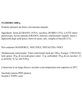 Rinaldini -  Panettone Idyllium - 1000g