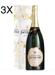 (3 BOTTLES) Jacquart - Brut Mosaique - Champagne - 75cl 