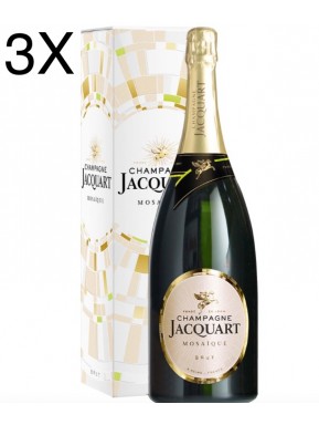 (3 BOTTLES) Jacquart - Brut Mosaique - Champagne - 75cl 