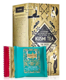 Kusmi Tea - Tsarevna bio Tè nero, spezie di Natale - 20 Filtri - 40g