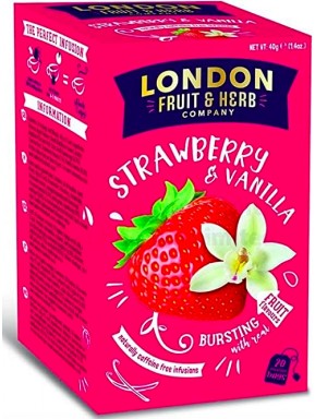 London Fruit & Herb - Strawberry and Vanilla - 20 Sachets