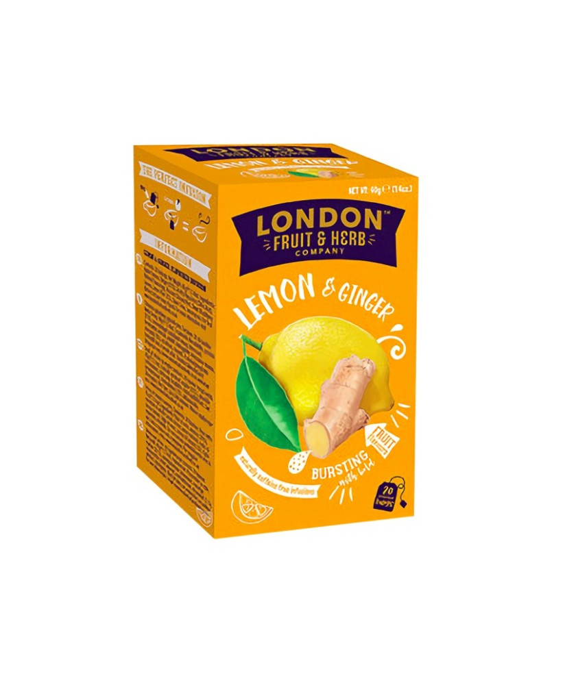 London Fruit & Herb - Lemon and Ginger - 20 Sachets