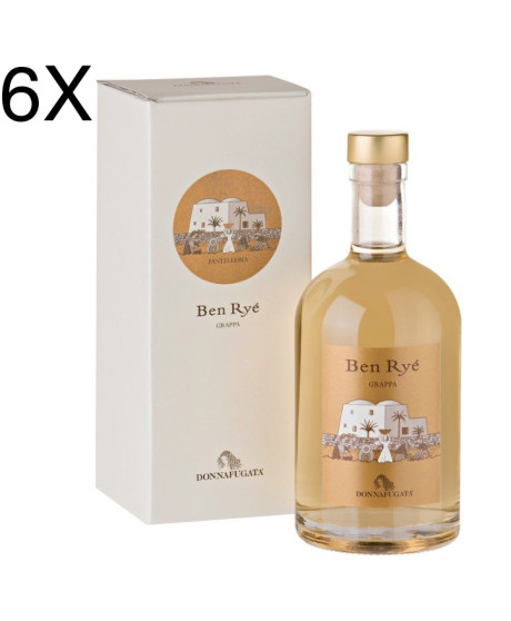 (6 BOTTLES) Donnafugata - Grappa di Ben Rye - 50cl