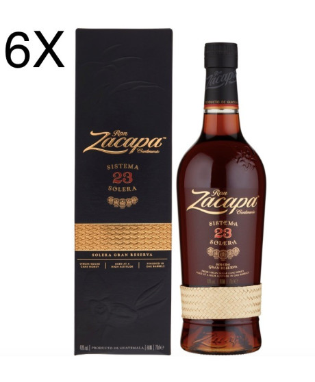 (6 BOTTIGLIE) Zacapa - Solera Gran Reserva - 23 Anni - Astucciato - 70cl