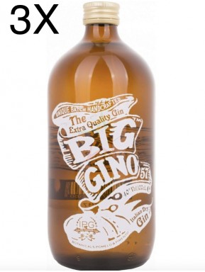(3 BOTTIGLIE) Roby Marton - Big Gino - Italian Dry Gin - 100cl - 1 Litro