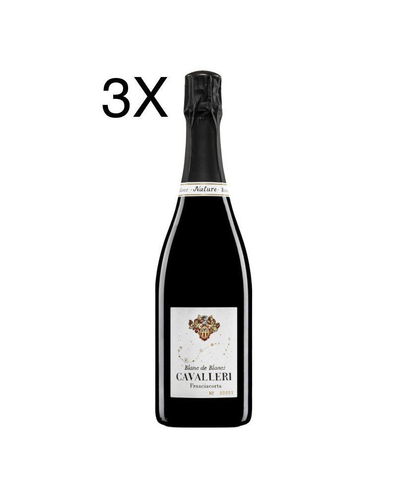 (3 BOTTLES) Cavalleri - Brut Nature - Blanc De Blancs - Franciacorta DOCG - 75cl